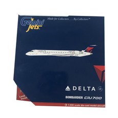 GeminiJets 비행기다이캐스트 1/400 American Delta Airlines CRJ-700 N708EV, 혼합 색상, 1개