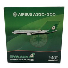 DreamAir 1/400 Taiwan evergreen aviation A330-300 B-16338 비행기 다이캐스트, 혼합 색상, 1개