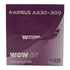 鳳凰1/400 WOW Air A330-300 EC-MIO飛機壓鑄模型, 混色