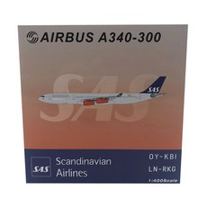 PandaModel飛機壓鑄 1/400 Nordic aviation A340-300 LN-RKG Gudrod Viking, 混色