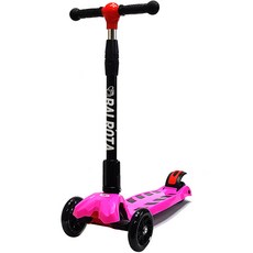 Balrota 兒童可折疊發光滑板車, 粉紅色