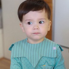 Withbebe 竹纖維圍兜, 薄荷綠, 1入