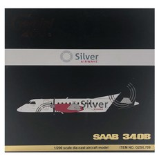 Gemini Jets 1/200 SILVER AIR SF-340 N344AG 飛機壓鑄件, 混色