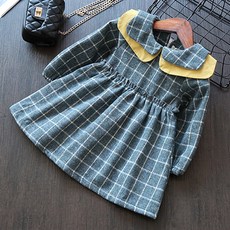 CONTIKIDS 女童Sophie格紋長袖連身裙