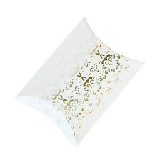 도나앤데코 금박 빈티지 아주작은 반달상자, 화이트, 20개입