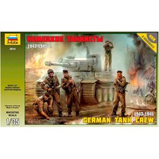 ZVEZDA 1:35 GERMAN TANK CREW 塑料模型步兵, 1個