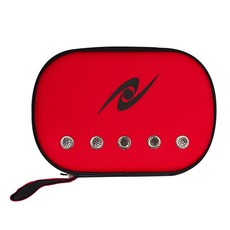 니타쿠 포로스 탁구 라켓 하드 케이스, 빨강, 1개
