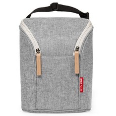 스킵합 그랩 앤 고 더블 보틀 기저귀가방, 그레이 멜란지