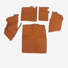 JIAODIAN 프리미엄 퀼팅 트렁크 매트 브라운, BMW, 1 시리즈 2012~2018년