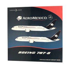 JCWings 1:200墨西哥航空 B787-8 N965AM 飛機壓鑄模型, 混色