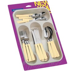 트라몬티나 뉴 컬러 양식기 25p 세트 23198375, 혼합 색상, 25종