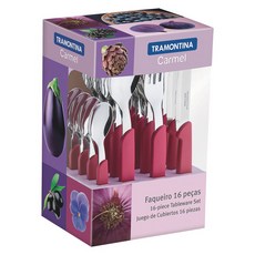 트라몬티나 카멜 양식기 세트 23499011, 핑크, 양식기 16p