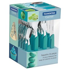 트라몬티나 카멜 양식기 세트 23499025, 그린, 양식기 24p