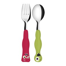 트라몬티나 몬스터키즈 어린이 식기 2p 세트 23799195, 혼합 색상, 1세트