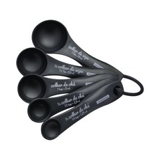 TRAMONTINA 素色量勺 黑色 5件組, 1套