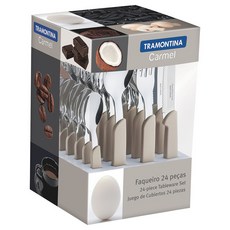 트라몬티나 카멜 양식기 세트 23499022, 베이지, 양식기 24p