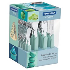 트라몬티나 카멜 양식기 세트 23499026, 라이트 그린, 양식기 24p