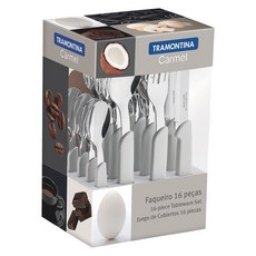 트라몬티나 카멜 양식기 세트 23499003, 화이트, 양식기 16p