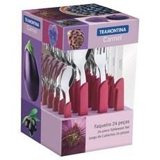 트라몬티나 카멜 양식기 세트 23499031, 핑크, 양식기 24p