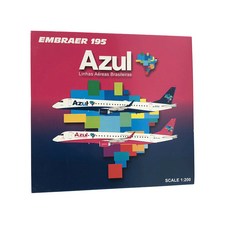 JCWings 1:200 Azul ERJ-195 PR-AYO 粉色 飛機壓鑄模型, 混色