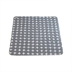 한일따슨자리 EMF 인체감지 워셔블 전기매트요 DH-3018, 크로스그레이, 더블 (140 x 180 cm)