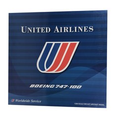 JCWings 1:200 美國聯合航空 B747-100 N154UA 航空母艦 飛機壓鑄, 混色