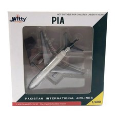 Witty 1:400巴基斯坦航空DC-10-30 AP-AXC飛機壓鑄模型, 混色