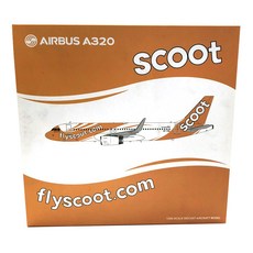 JCWings 1:200新加坡酷航A320 9V-TAZ飛機壓鑄模型, 混色