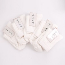 GIEN MALL MALL 孩童素色羅紋中筒襪組 5雙