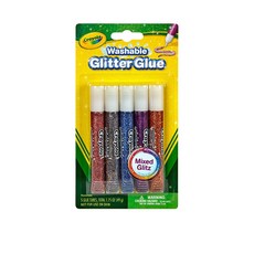 Crayola 繪兒樂 多色閃粉膠水, 5色, 1盒