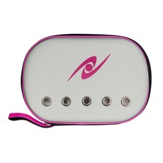 니타쿠 포로스 탁구 라켓 하드 케이스, 실버, 1개