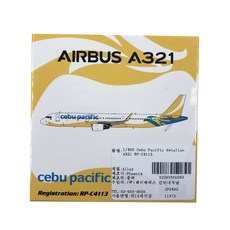 鳳凰1:400宿霧太平洋航空A321 RP-C4113 飛機壓鑄模型, 混色