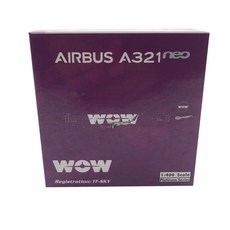 鳳凰1:400 WOW Air A321neo TF-SKY飛機壓鑄模型, 混色