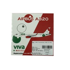 Phoenix 1:400 VivaAerobus A320 VA-VAR 비행기 다이캐스트, 혼합 색상, 1개