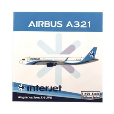 鳳凰1:400 Interjet A321 XA-JPB飛機壓鑄模型, 混色
