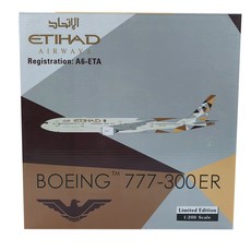 老鷹1:200 aerwar B777-300ER A6-ETA飛機壓鑄模型, 混色