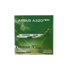 Phoenix 1:400 Citilink A320neo PK-GTF 50th 비행기 다이캐스트, 혼합 색상, 1개