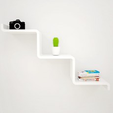 CUBICS 2層牆面層架, 3021-3(白色)