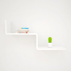 CUBICS 2層牆面層架, W-CO(白色)