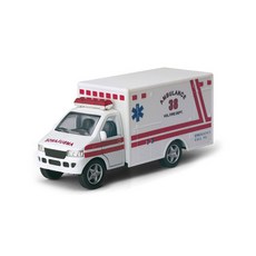 KiNSMAR Kinsfun 救護車迷你車, 隨機出貨, 1個