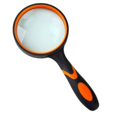 이엘피코리아 컬러배색 고무 돋보기 50mm, 오렌지, 1개