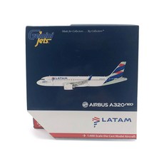 GeminiJets 1/400 Chile La A320neo aviation PT-TMN 비행기 다이캐스트, 혼합 색상, 1개