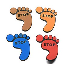 앤티스 스크래치 방지 도어가드 4p, 발바닥, 1세트