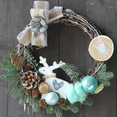 Super Six聖誕藤蔓裝飾, 藍色