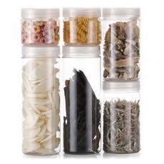 B PROJECT 冰箱圓形保鮮盒基本款6入 + 32種貼紙組, 1套, 6個