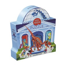 크로커다일크릭 데이 엣 더 뮤지엄 직소퍼즐 다이노소어, 48피스, 혼합 색상, 1개