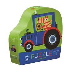 크로커다일크릭 미니 직소퍼즐 타일거 타운, 12피스, 혼합 색상, 1개