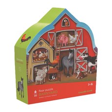 크로커다일크릭 쉐이프 직소퍼즐 반야드, 30피스, 혼합 색상