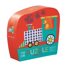 크로커다일크릭 미니 직소퍼즐 베어 익스프레스, 12피스, 혼합 색상, 1개