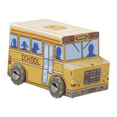 크로커다일크릭 미니 비이클 직소퍼즐 스쿨 버스, 24피스, 혼합 색상, 1개